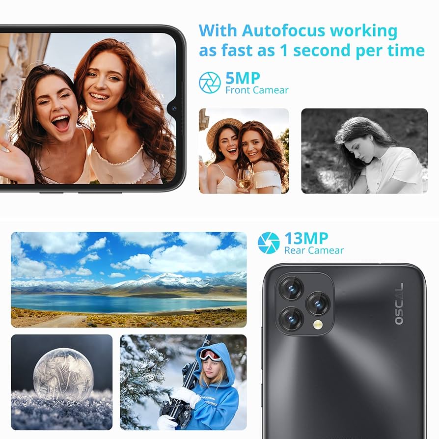 Amazon | OSCAL スマートフォン C60 4GB+32GB Android SIMフリー